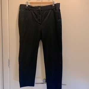 Talbots navy blue crop trousers. Size 12